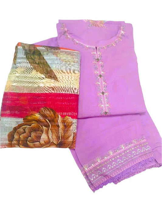 Embroidered Lawn 3PC- RW3-04
