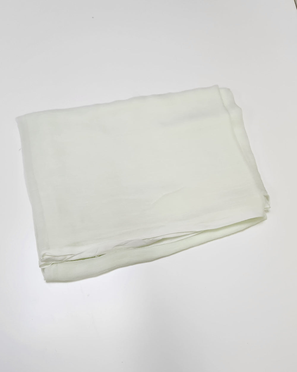 Cross stitch White with yellowish tint Chiffon Dupatta-D52