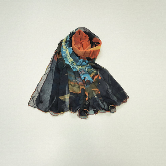 Printed Chiffon Dupatta-D74