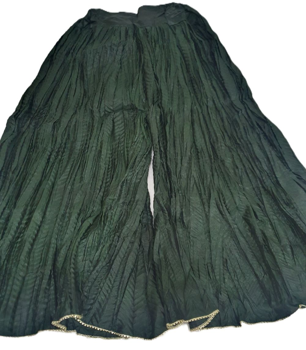Maria B Inspired Green Embroidered Chiffon Suit – Stitched 3pc-RW3-146