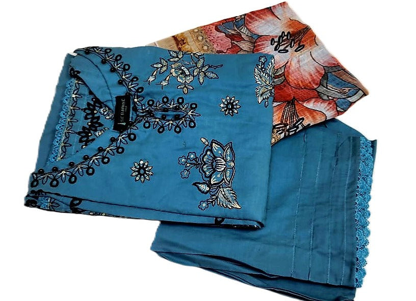 Embroidered Lawn 3PC- RW3-03