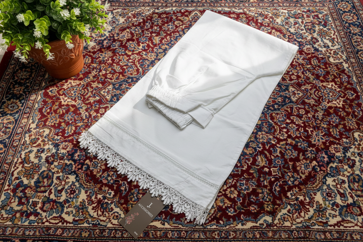J. lawn white Trousers