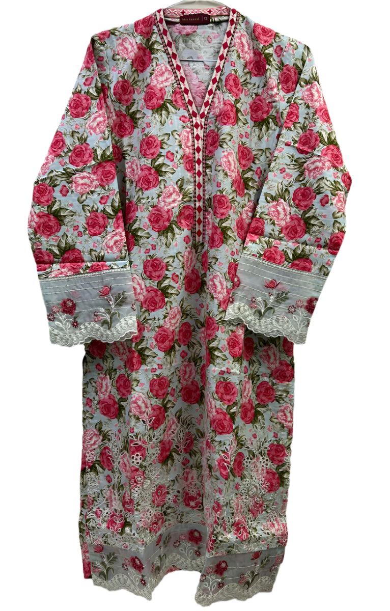 Pakistani Embroidered Khaddar Shirt Pret-BinSaeed-Dubai