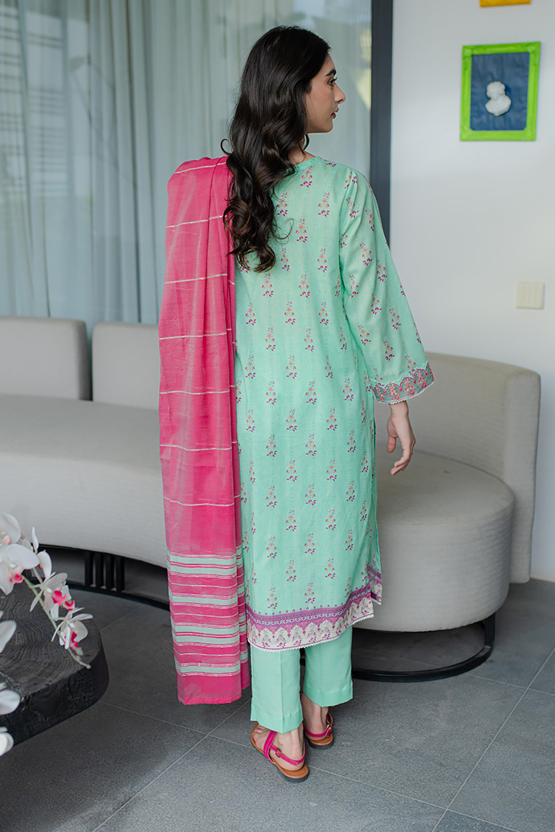 Zellbury 3Pc Stitched suit for Women