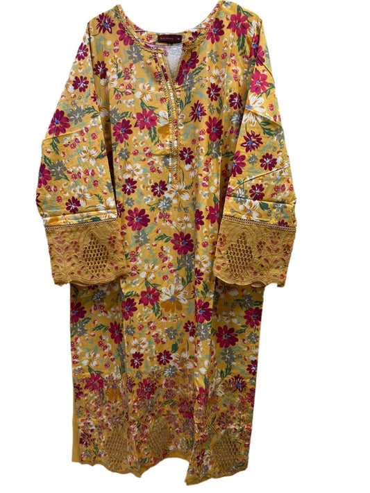 pakistani ready-to-wear BinSaeed lawn Shirt for women Online-Dubai