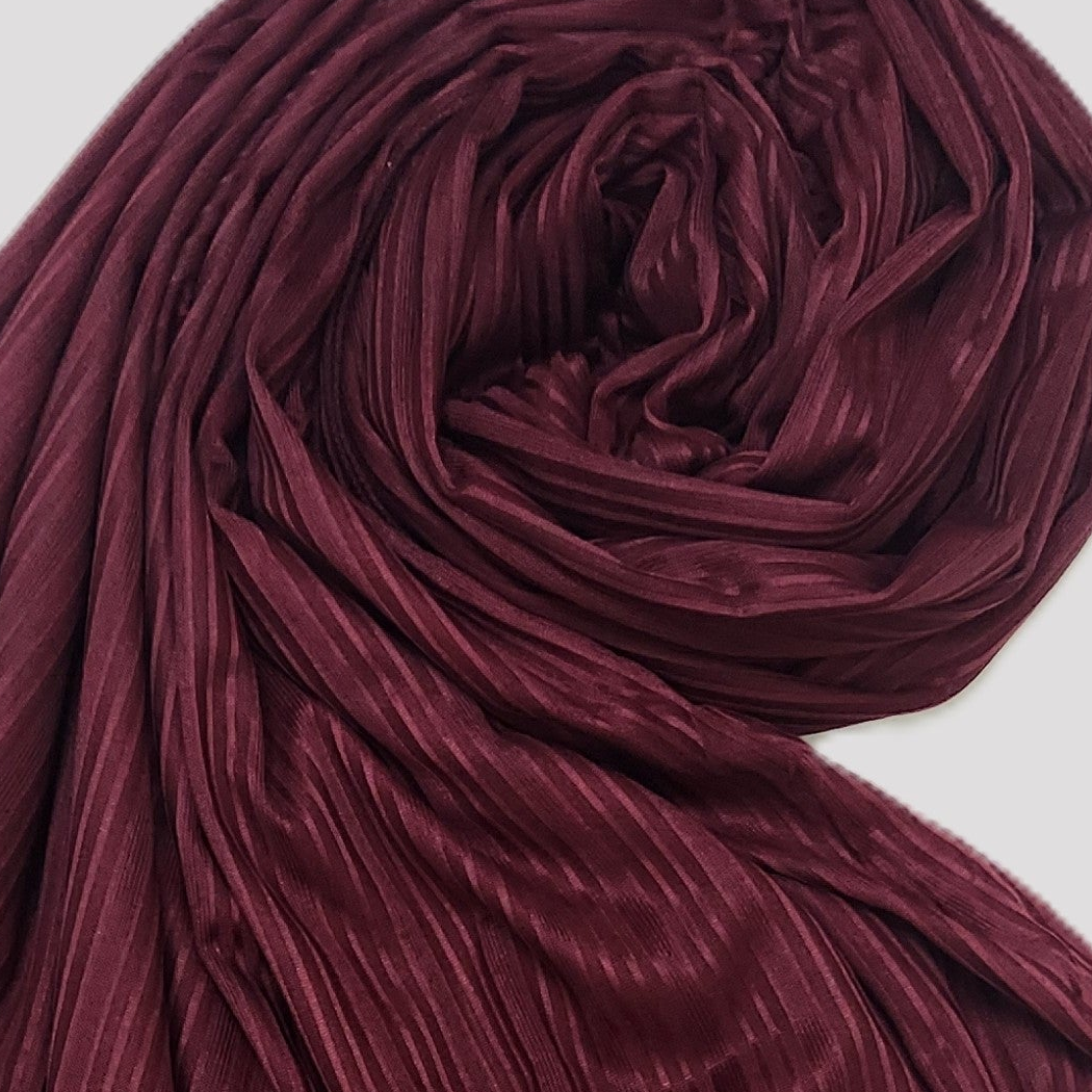 Women's Maroon Jersey Stretch Scarf – D85