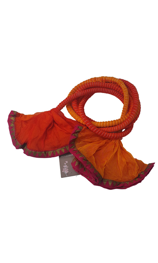 J. Crushed Dupatta Orange