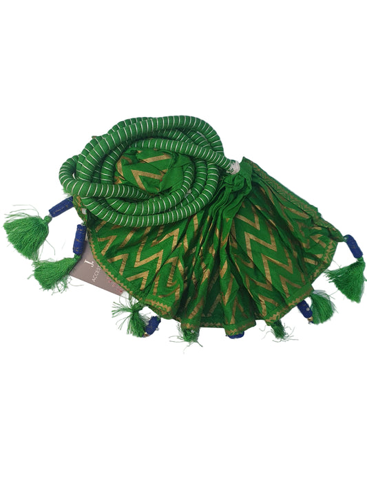 Green J. Crushed Dupatta- Khaas Trends Dubai
