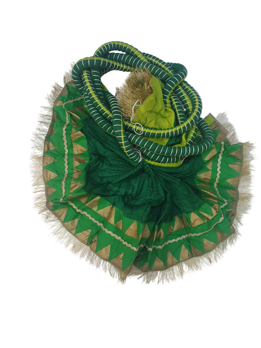 Dark and Light Green J. Crushed Dupatta