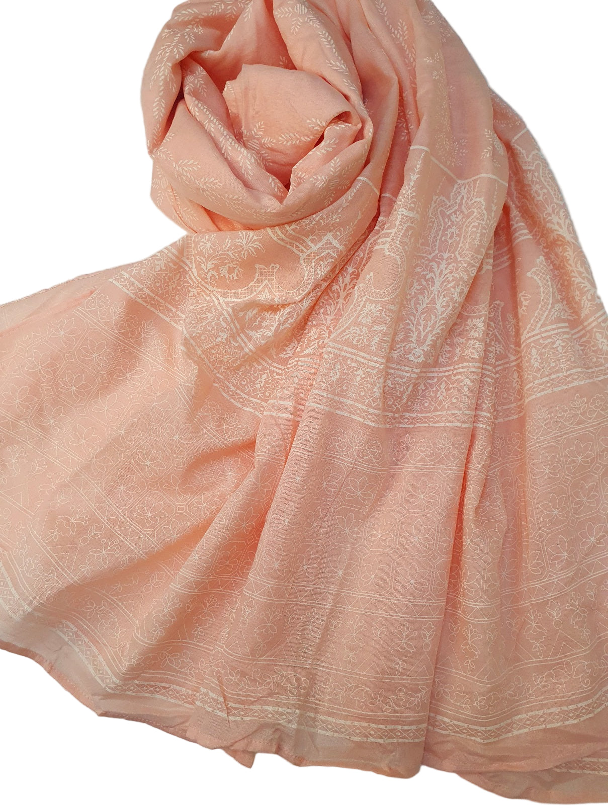 Peach J. Lawn Dupatta- Online Dubai-Khaas trends
