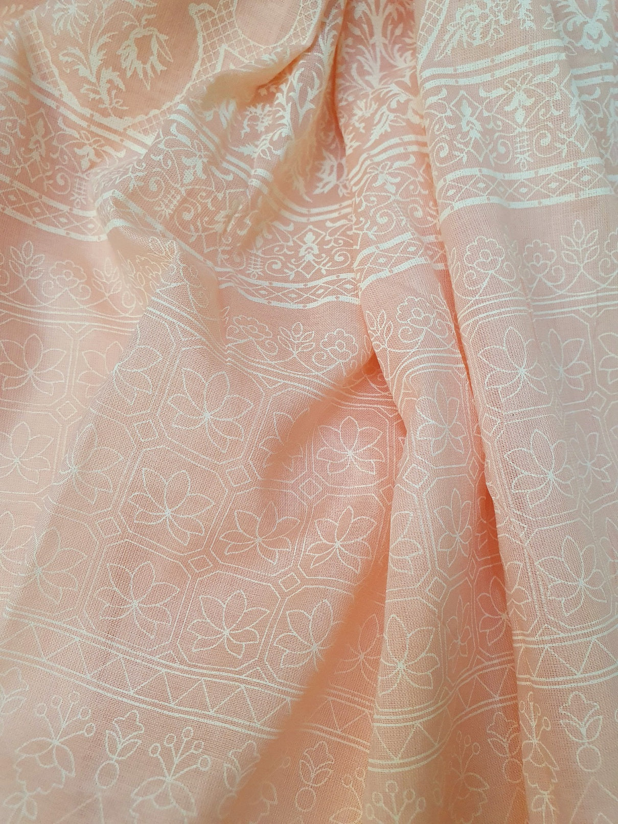 Peach J. Lawn Dupatta- Online Dubai-Khaas trends
