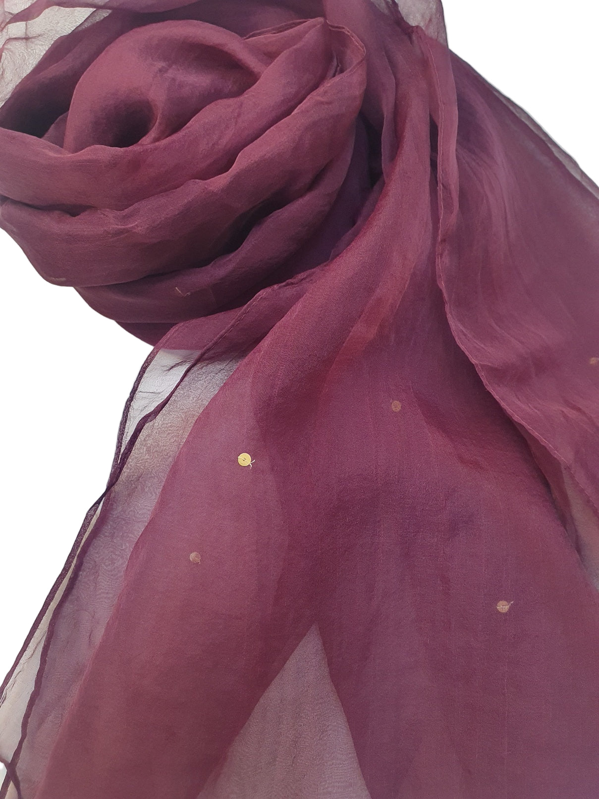 J. organza Dupatta with tassels- online Dubai