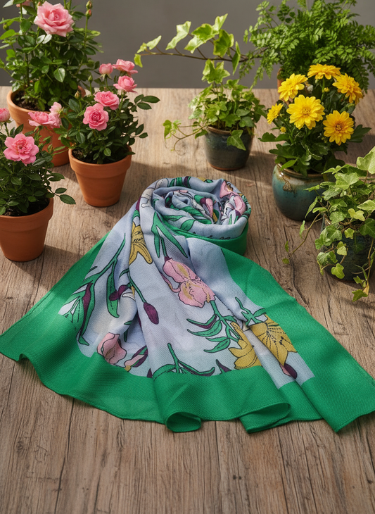 J. Printed Stole/Scarf-D45