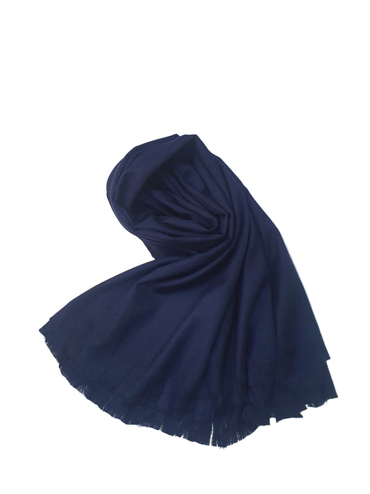 J. Navy Blue Winter Shawl -D26