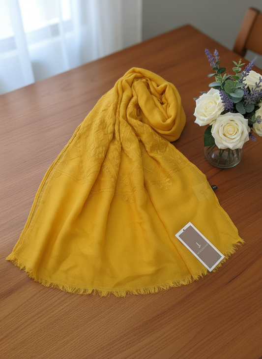 J. Lawn Embroidered Stole/Scarf-D40