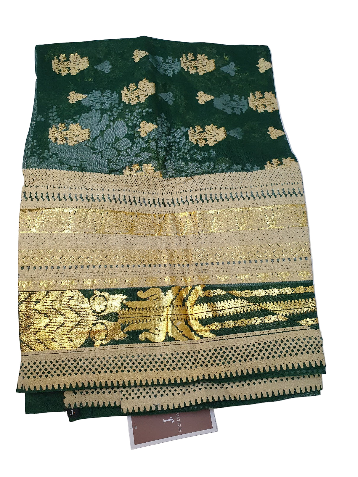 J. formal Green net Dupatta