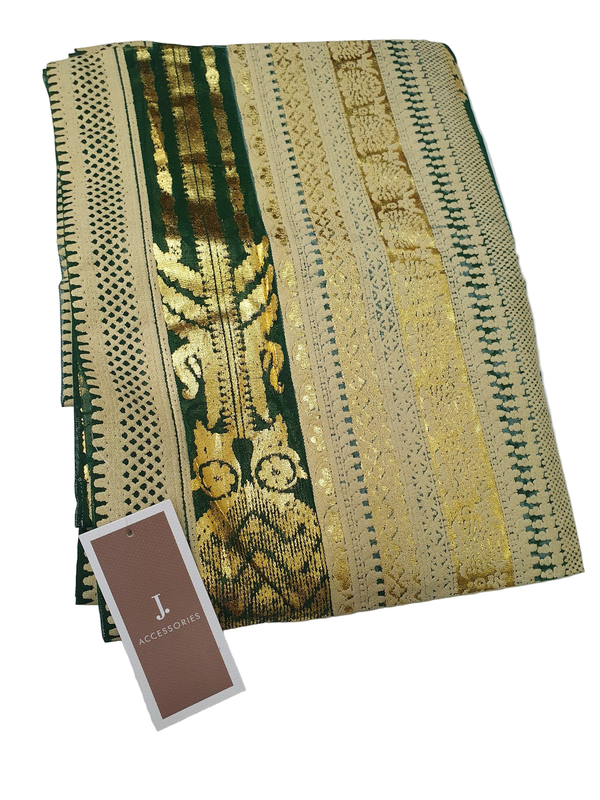 J. formal Green net Dupatta-Online Dubai