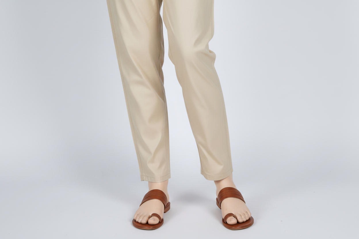 Skin Color Trousers for Women