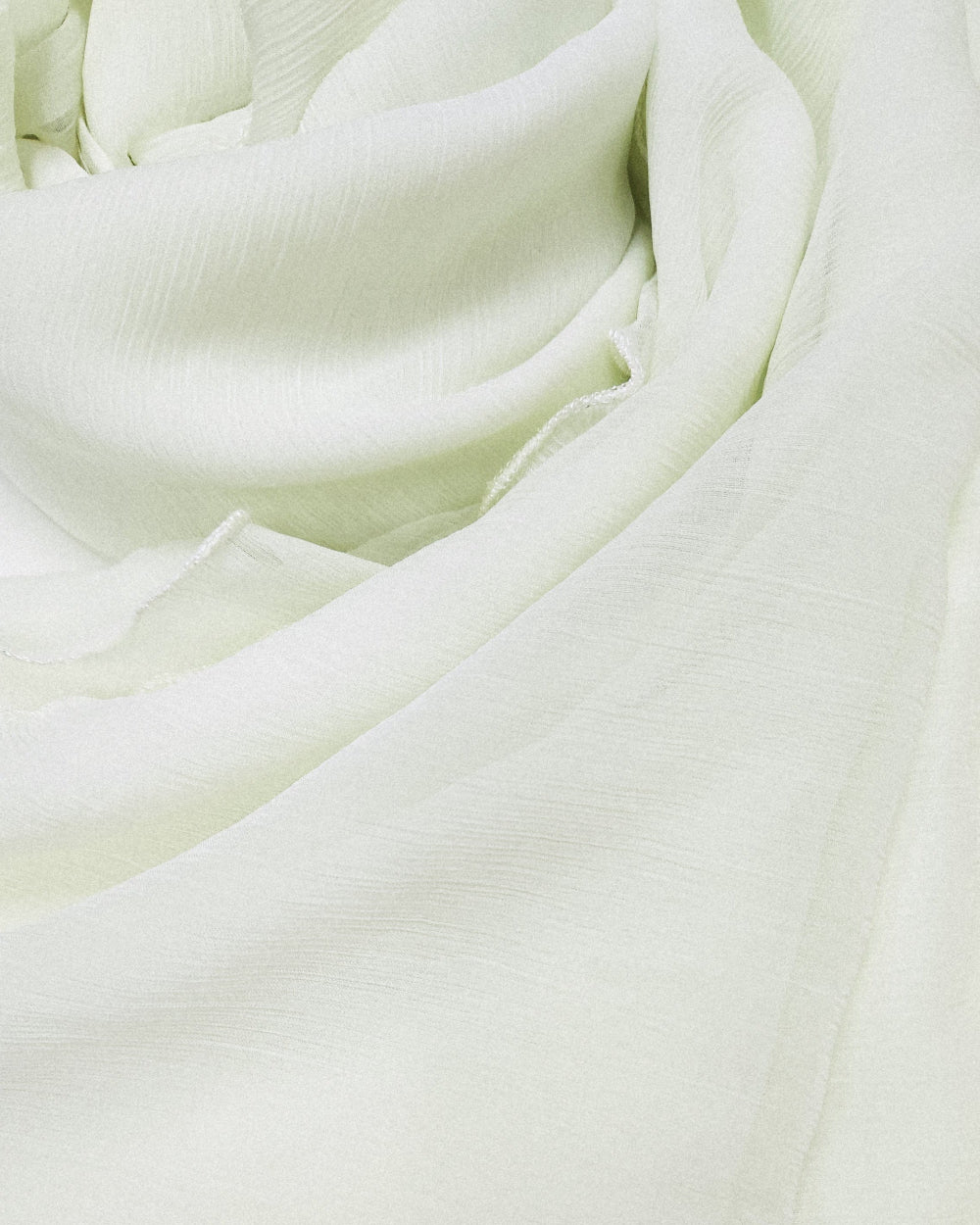 Cross stitch White with yellowish tint Chiffon Dupatta-D52