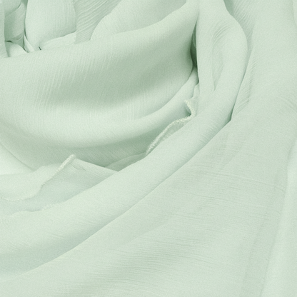 Cross stitch Pale Green Chiffon Dupatta-D80