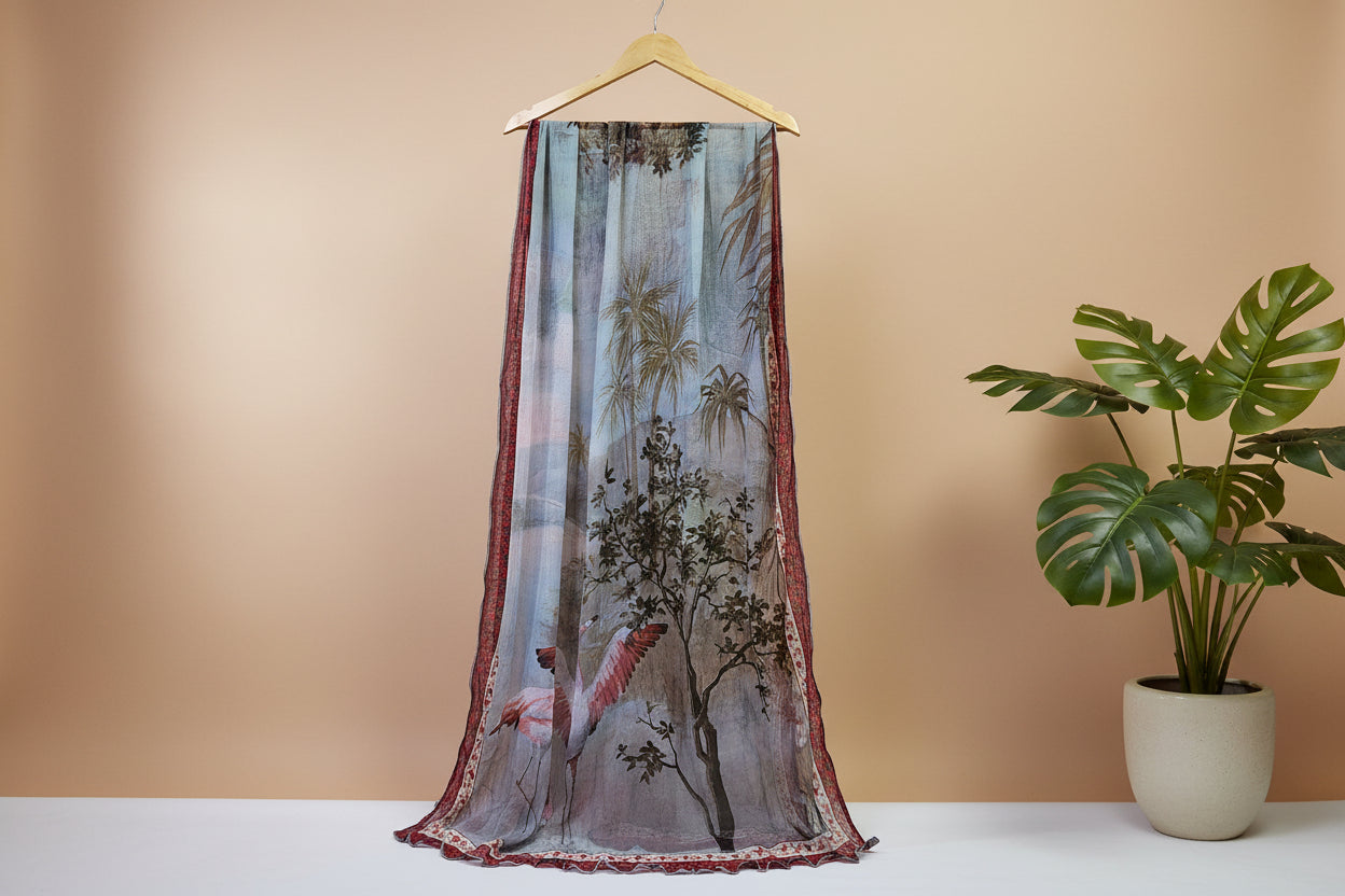 Printed Chiffon Dupatta