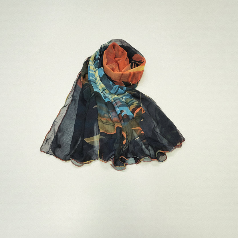 Printed Chiffon Dupatta-D74
