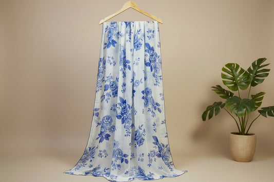 Light Blue Chiffon Dupatta