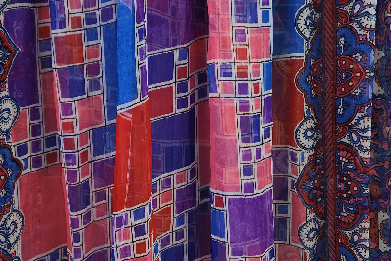 Multicolor Chiffon Dupatta