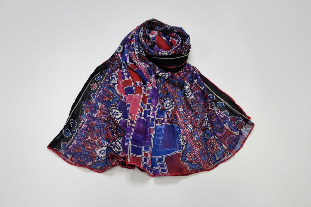 Multicolor Chiffon Dupatta
