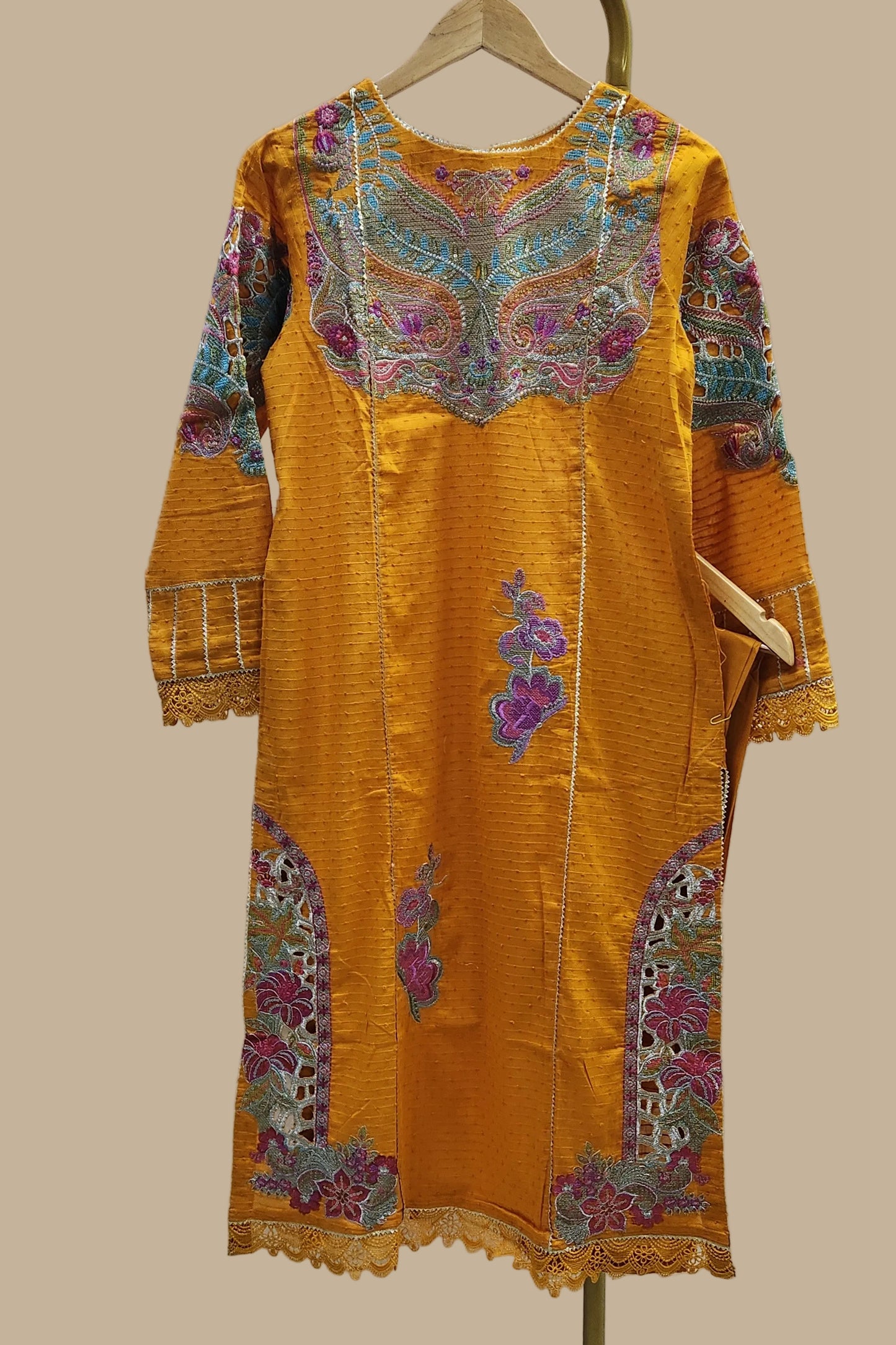 Aneela's  Luxury Embroidered Lawn-Stitched 2pc-RW2-63