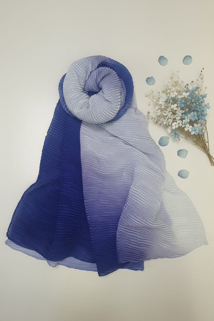 Women's Tie-dye Crush Silk Scarf – D103