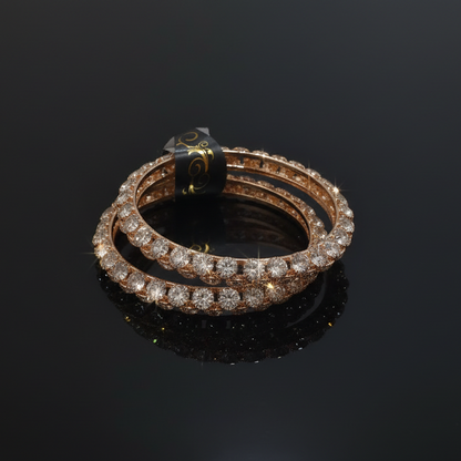 Gold Stone Bangles Set of 2 -J29