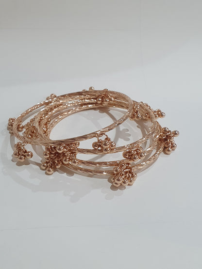 Gold Kashmiri Bangles Set of 4 -J28