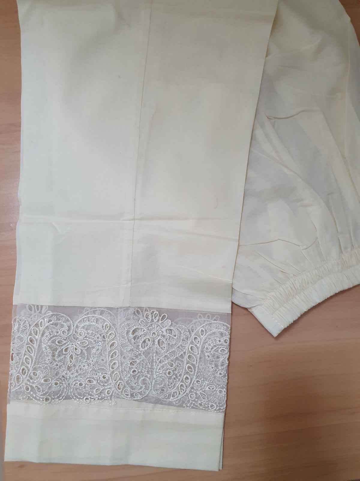Aneela's OFFWhite Lawn Trousers For Women -T05