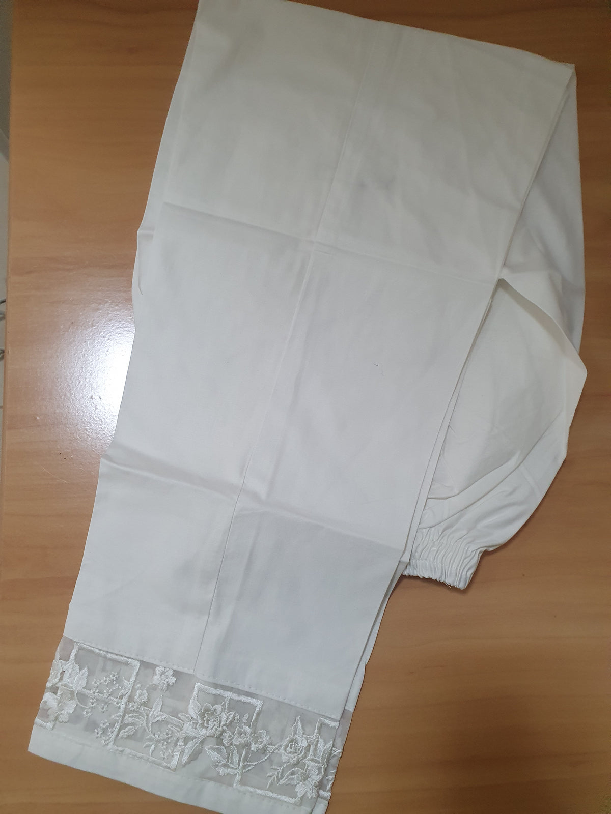 OFFWhite Cotton Trousers For Women -T03