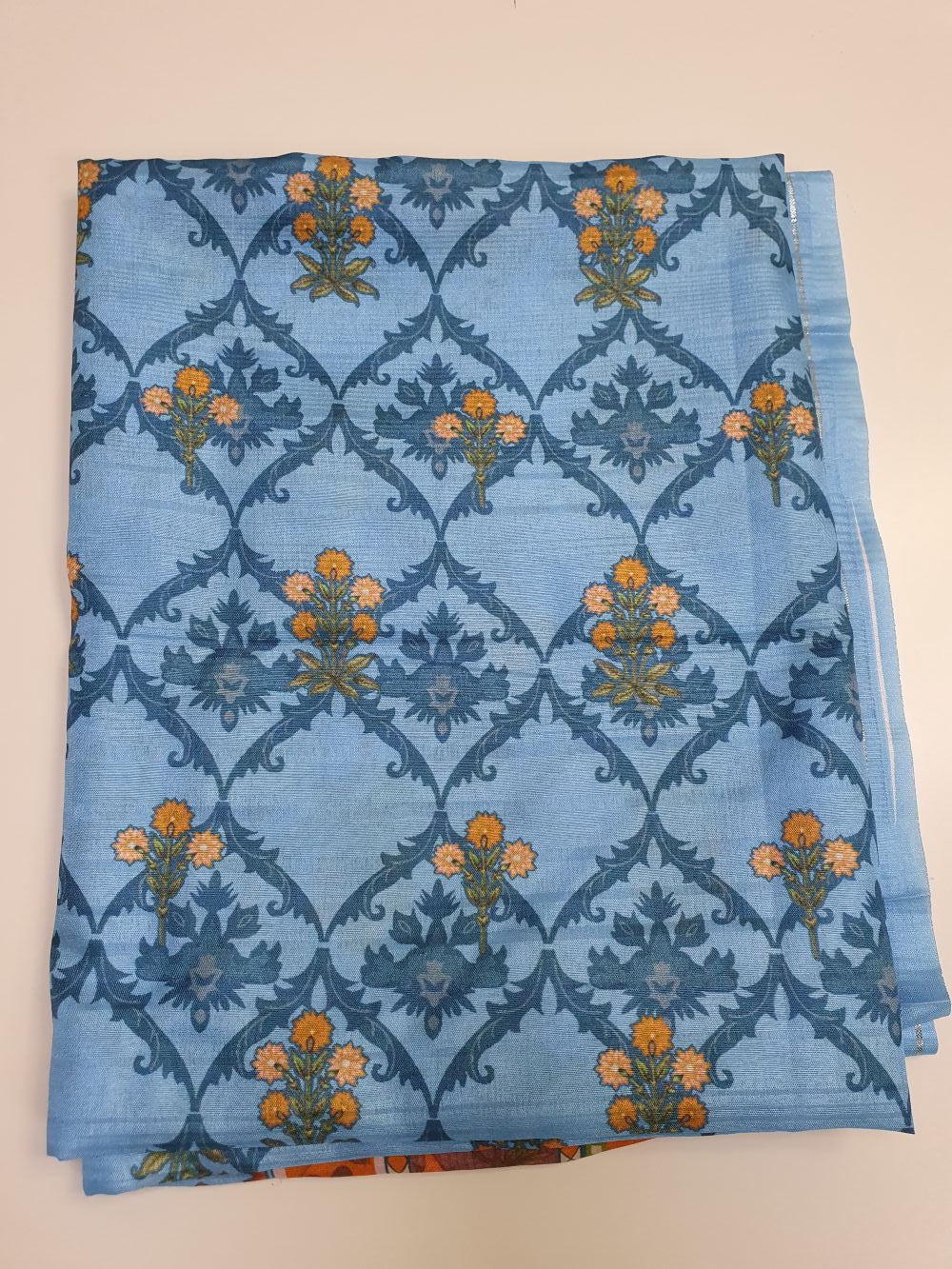 Printed  Silk Dupatta-D108