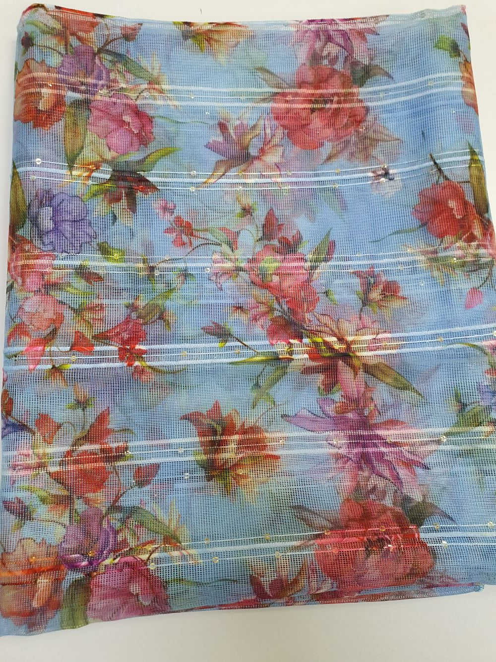 Printed  Net Dupatta-D109