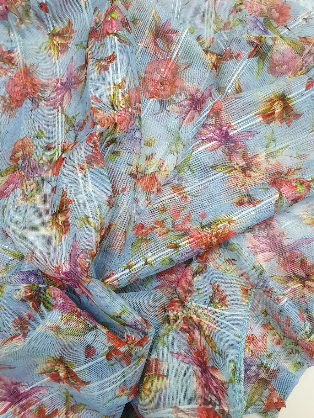 Printed  Net Dupatta-D109