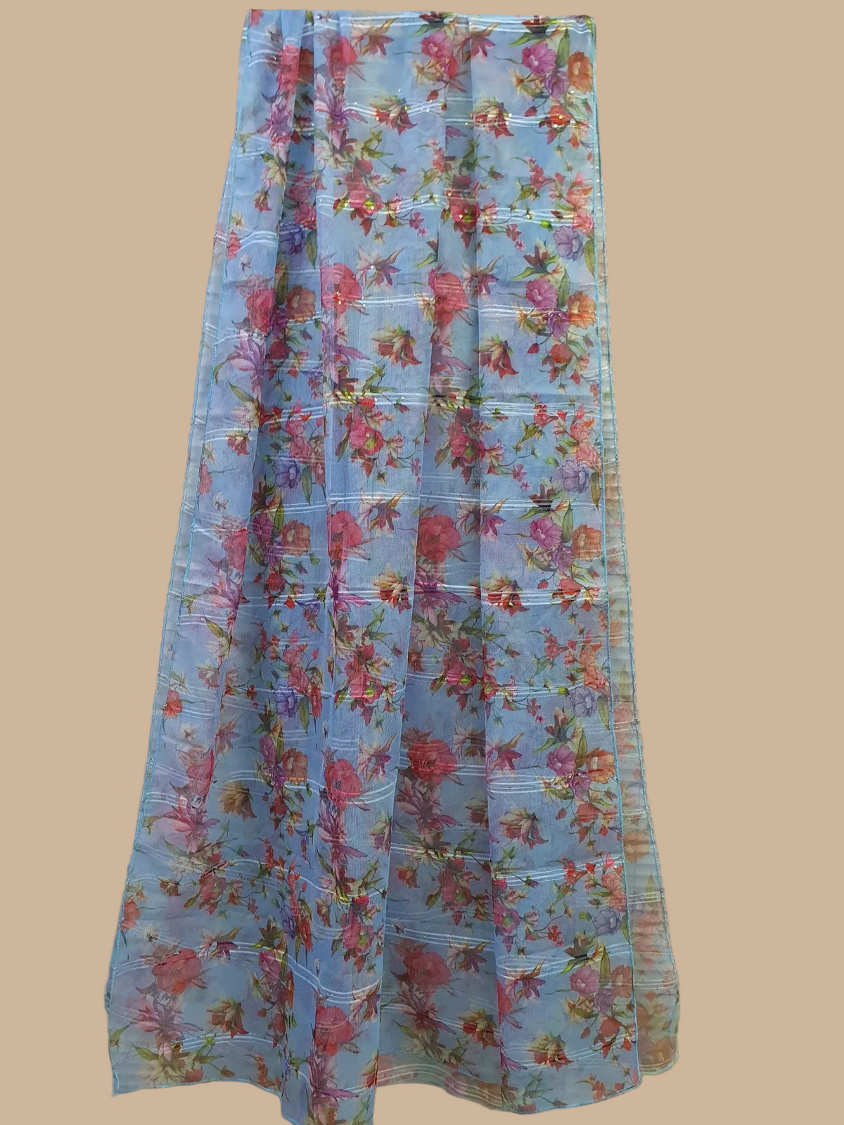 Printed  Net Dupatta-D109