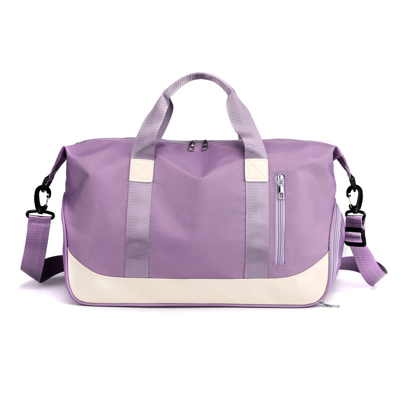Gym & Travel Duffel Bag with Shoe Compartment – Lightweight, Waterproof, and Spacious Weekender Bag for Women