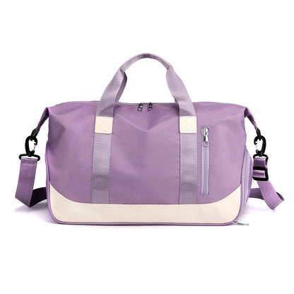 Gym & Travel Duffel Bag with Shoe Compartment – Lightweight, Waterproof, and Spacious Weekender Bag for Women