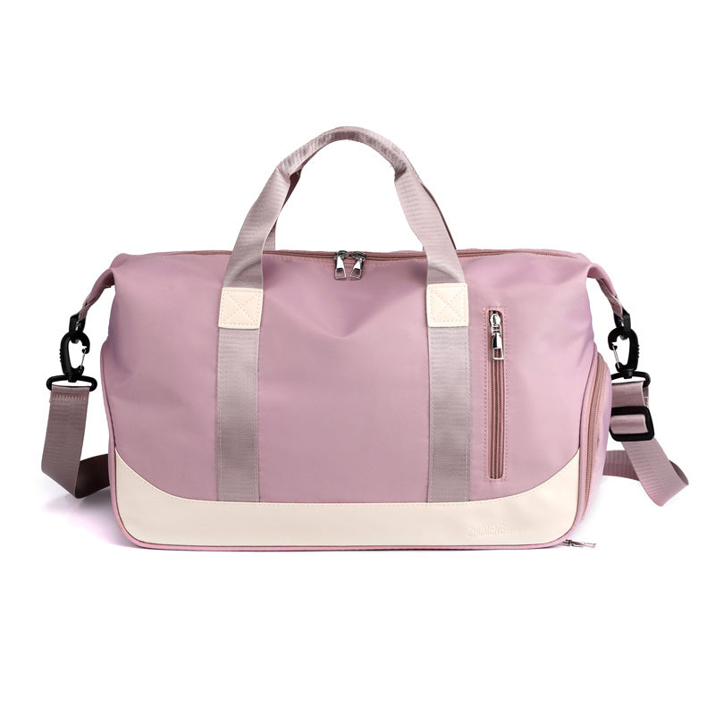 pink Gym & Travel Duffel Bag with Shoe Compartment – Lightweight, Waterproof, and Spacious Weekender Bag for Women