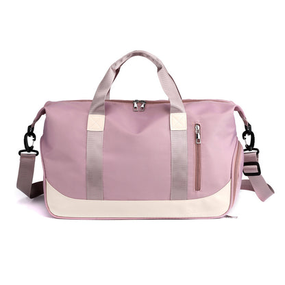 pink Gym & Travel Duffel Bag with Shoe Compartment – Lightweight, Waterproof, and Spacious Weekender Bag for Women