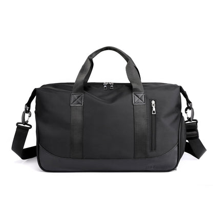Black Gym & Travel Duffel Bag with Shoe Compartment – Lightweight, Waterproof, and Spacious Weekender Bag for Women-Online Dubai