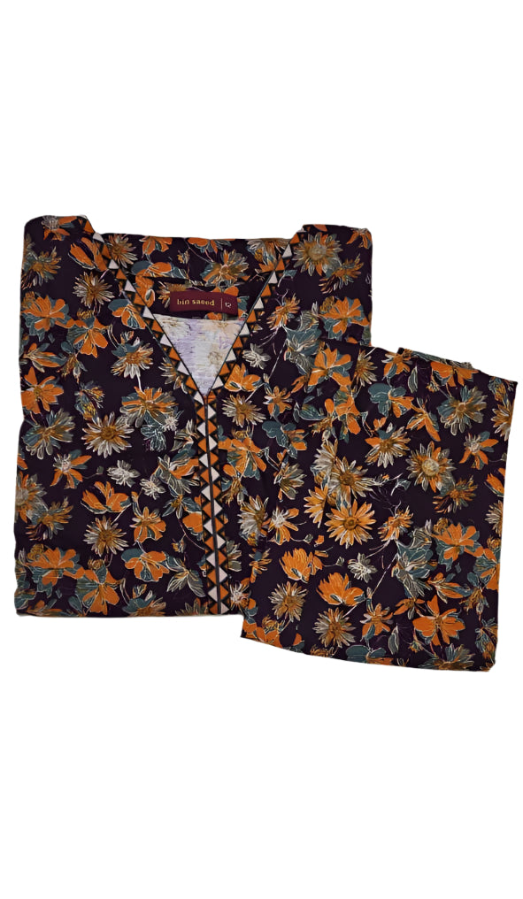 Buy Online 2pc printed khaddar by BinSaeed-Dubai