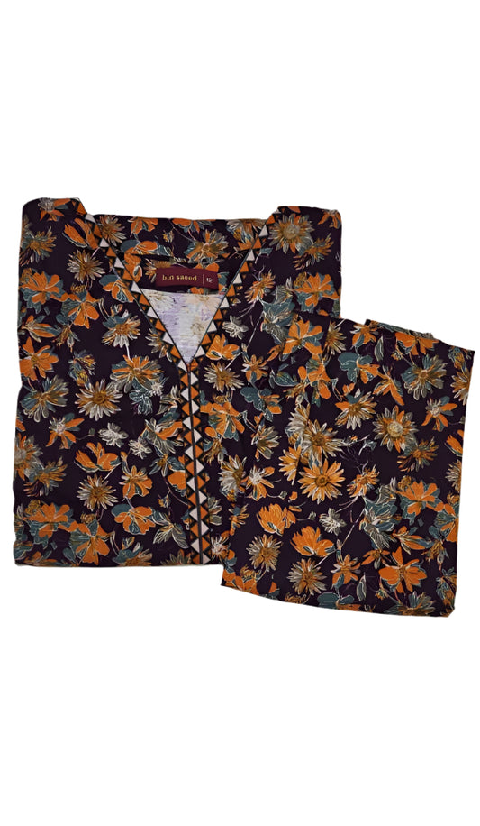 Buy Online 2pc printed khaddar by BinSaeed-Dubai