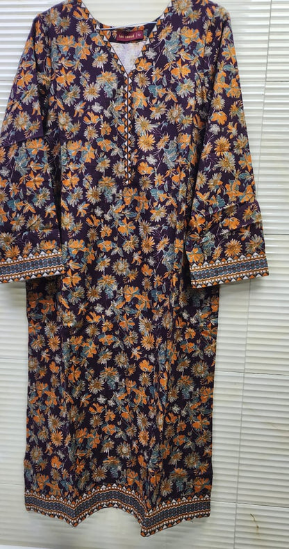 Buy Online printed khaddar Shirt by BinSaeed-Dubai