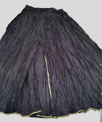 Maria B Inspired Purple Embroidered Chiffon Suit – Stitched 3pc-RW3-144
