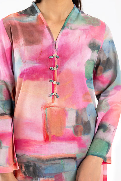 Women Printed Lawn Shirt - Ethnic -Dubai UAE