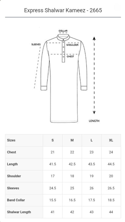 Zellbury Express Oat Meal Shalwar Kameez for Men – Stitched - MRW24